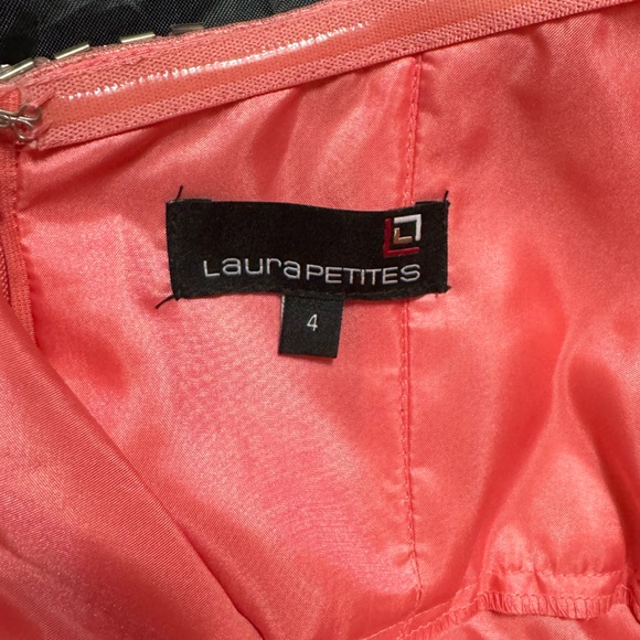 Laura Petites Size 4 Peach-coloured Grad Dress - Picture 3 of 3